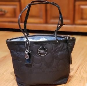 Black Nylon Tote Coach Bag number E1276-F17668